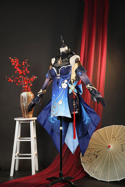 Genshin Impact Ganyu Cosplay Costume Twilight Blossom C08823 AA