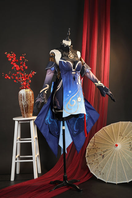 Genshin Impact Ganyu Cosplay Costume Twilight Blossom C08823 AA