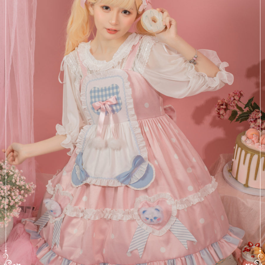 Sweet and Lovely Bear Lolita Jumper Skirt