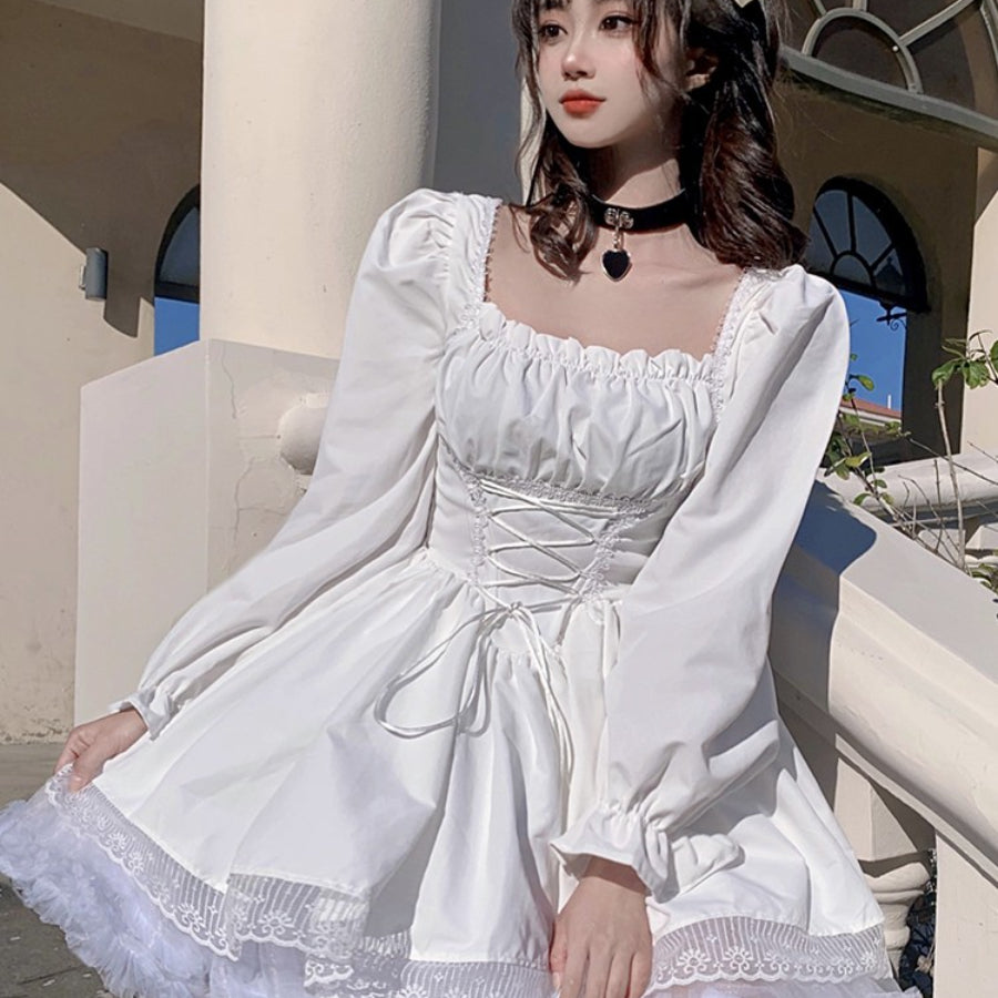 Royal Style Sweet High Waist Lolita Bubble Dress