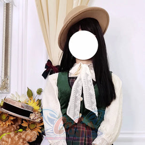 College Style Elegant Winter Velvet Lolita Vest