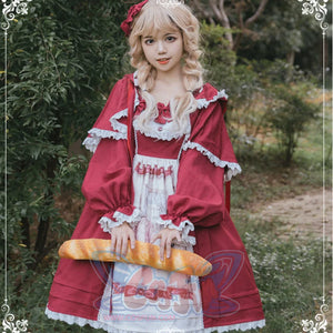 Little Red Riding Hood Sweet And Lovely Lolita Jumper Skirt S22812