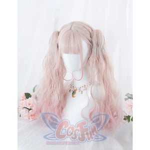 Daily Double Ponytail Gradual Change Lolita Wig S22231 Short +