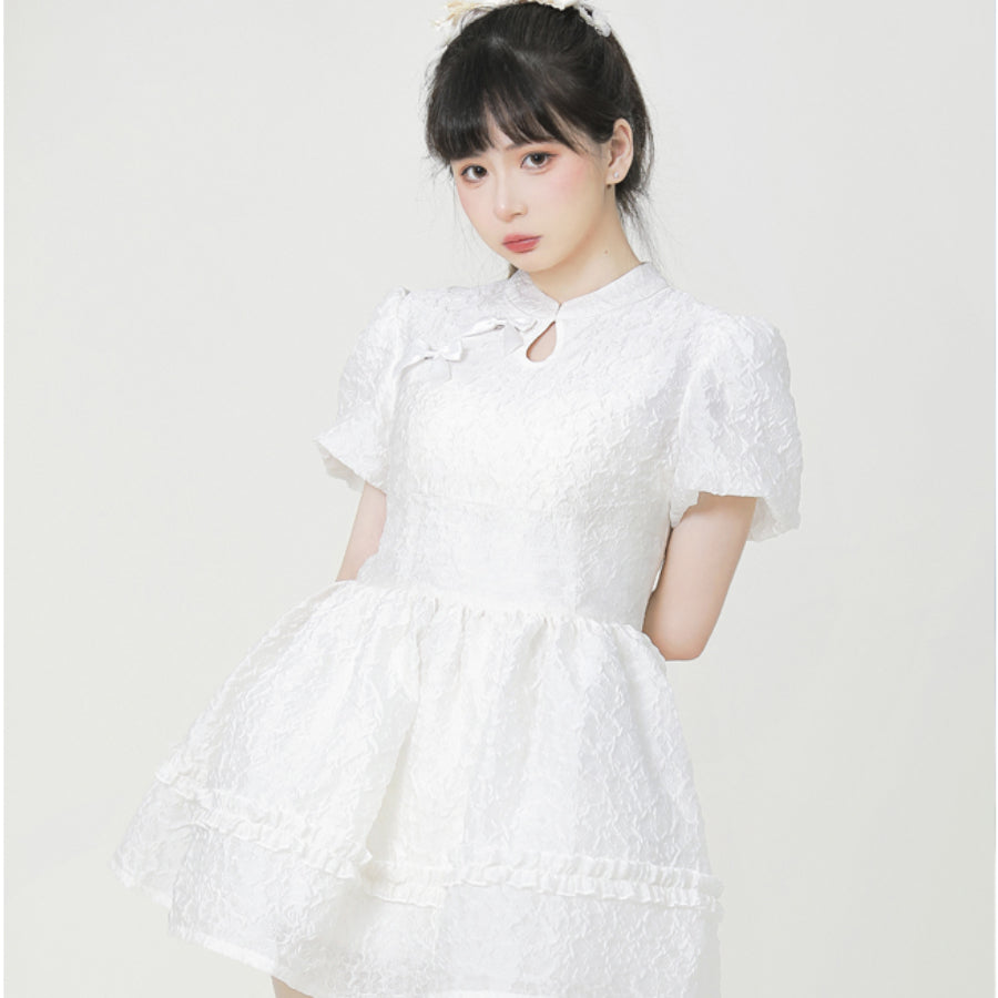 New Chinese Style Sweet and Sexy Lolita Slim Bubble Dress