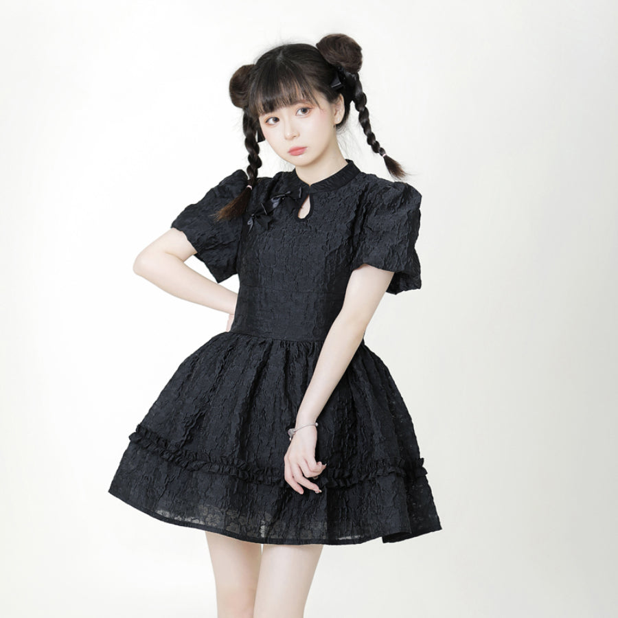 New Chinese Style Sweet and Sexy Lolita Slim Bubble Dress