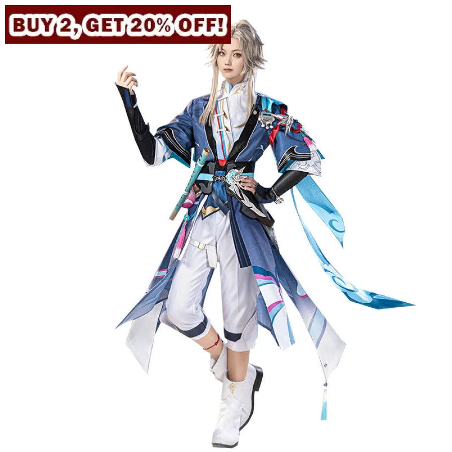 Honkai: Star Rail Yanqing Cosplay Costume/Shoes C07989 Aaa Men / Costume-S Costumes