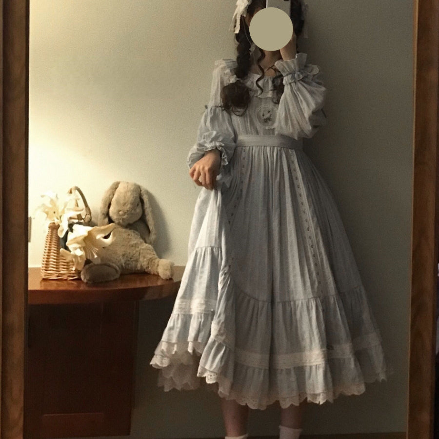 Autumn High Waist Lolita Long Sleeve Dress