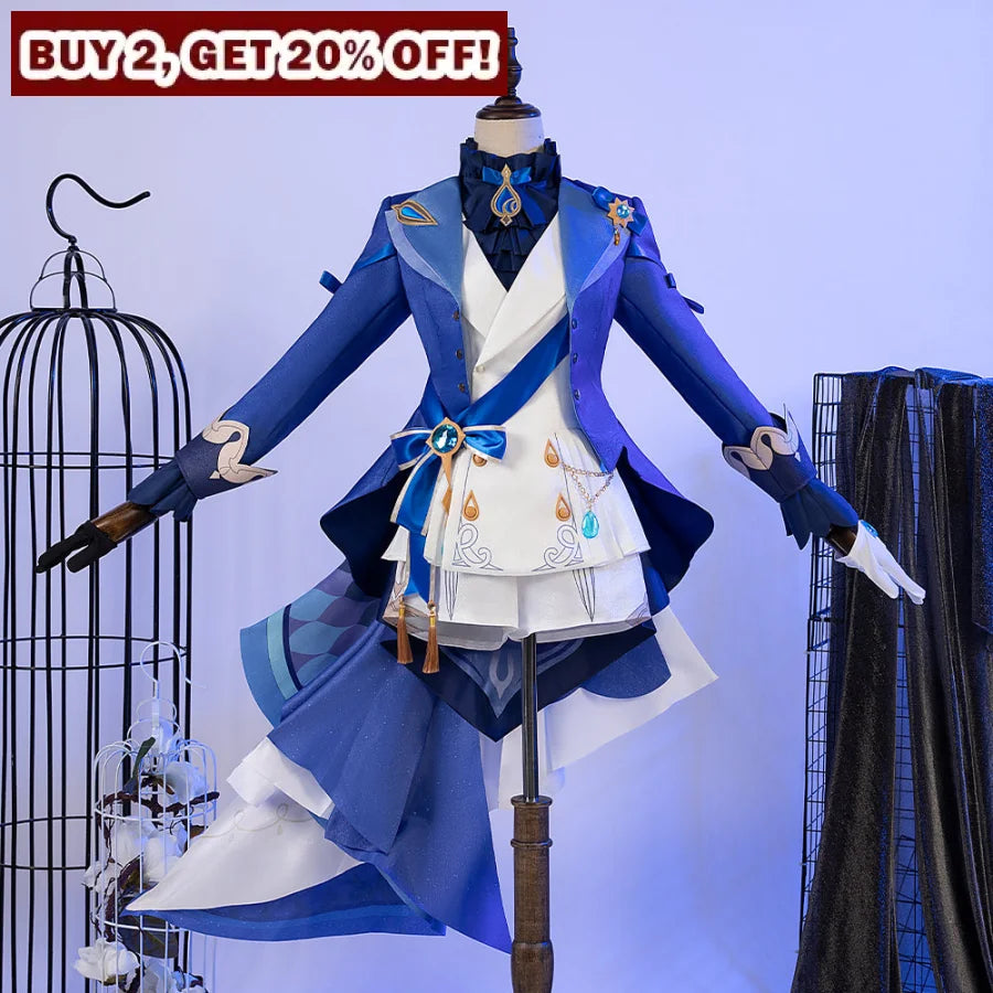 Genshin Impact Furina Hydro Archon Cosplay Costume C08612 A Women / Xs Costumes