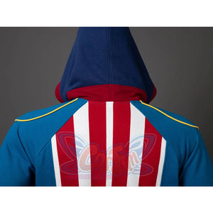 Cosfun Original America Modern Color-Block Blue Cosplay Hoodie A00004 Sweatshirt