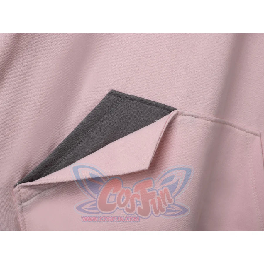 Cosfun Original Dreamy Melody Pink Cosplay Full Zip Hoodie A00007 Sweatshirt