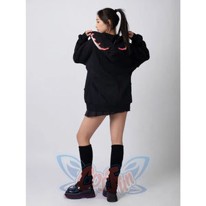 Cosfun Original Black Red Cosplay Hoodie Jacket A00005 Sweatshirt