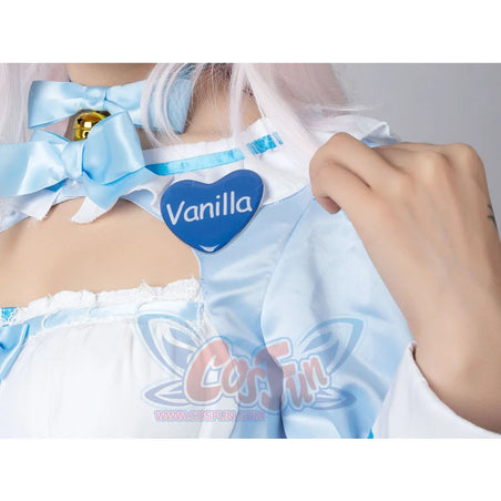 Nekopara Vanilla Cosplay Costume Blue Maid Outfit C00659 Costumes