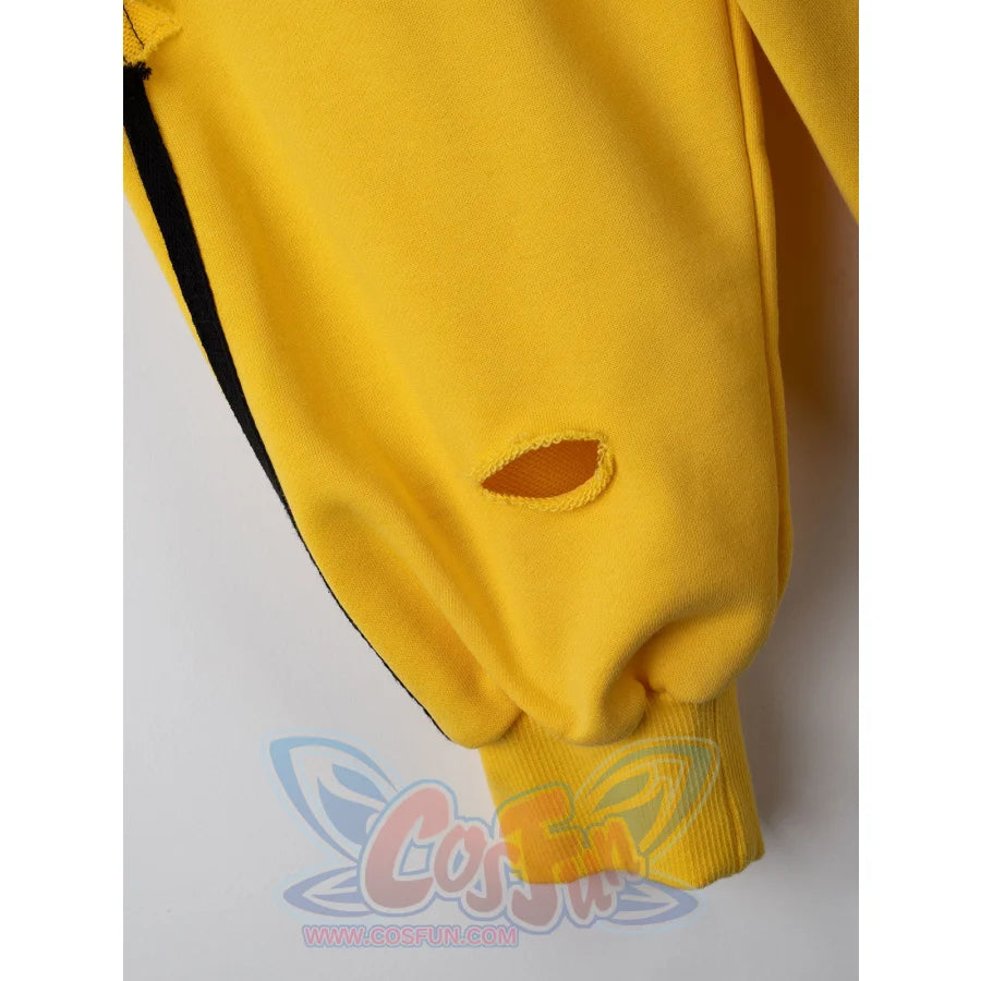 Cosfun Original Cute Electric Critter Yellow Grunge Cosplay Full Zip Hoodie A00006 Sweatshirt