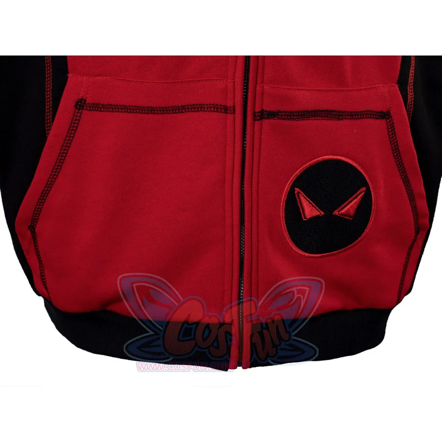 Ready To Ship Cosfun Original Deadpool Wade Winston Wilson Zip-Up Hoodie Sweatshirt If0005