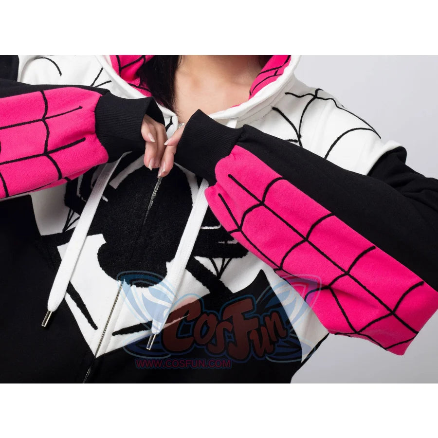 Cosfun Original Girl Spider Theme Cosplay Derivative Hoodie Jacket A00003 Sweatshirt