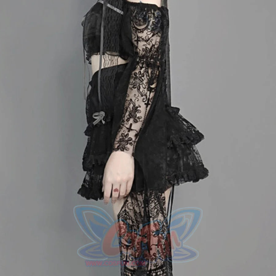 Spice Girl Gothic Lace Cake Tulle Skirt