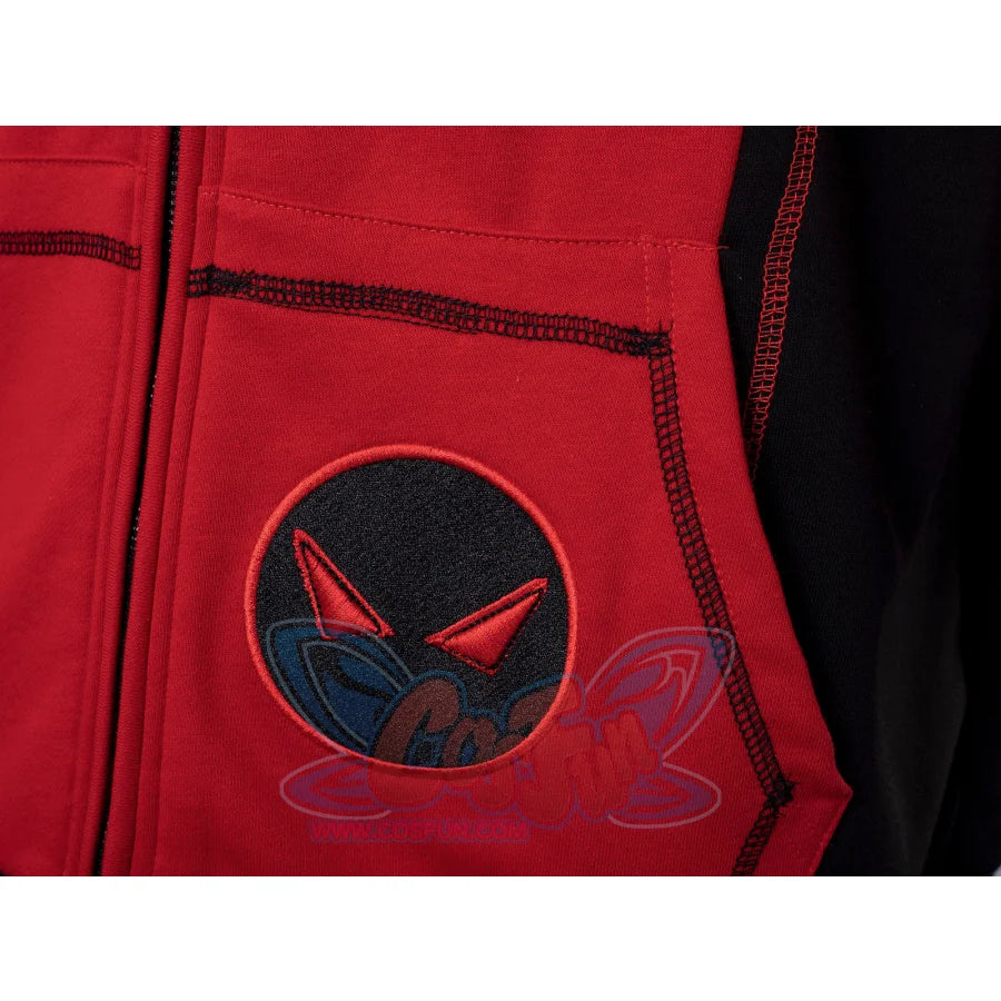 Ready To Ship Cosfun Original Deadpool Wade Winston Wilson Zip-Up Hoodie Sweatshirt If0005