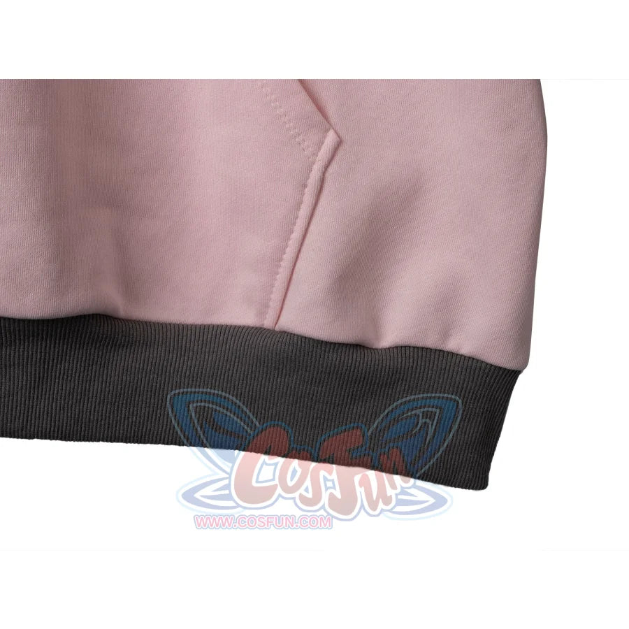 Cosfun Original Dreamy Melody Pink Cosplay Full Zip Hoodie A00007 Sweatshirt