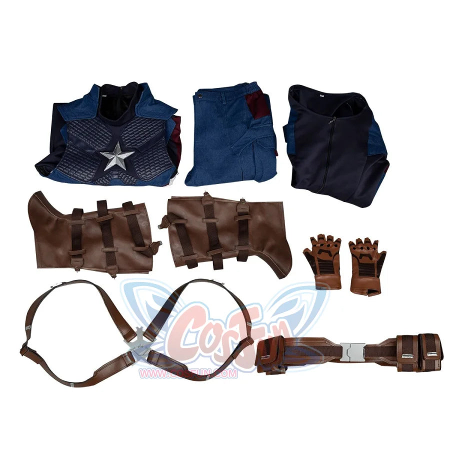 Sale Price ! Endgame Captain America Steve Rogers Cosplay Costume Mp005361 Costumes