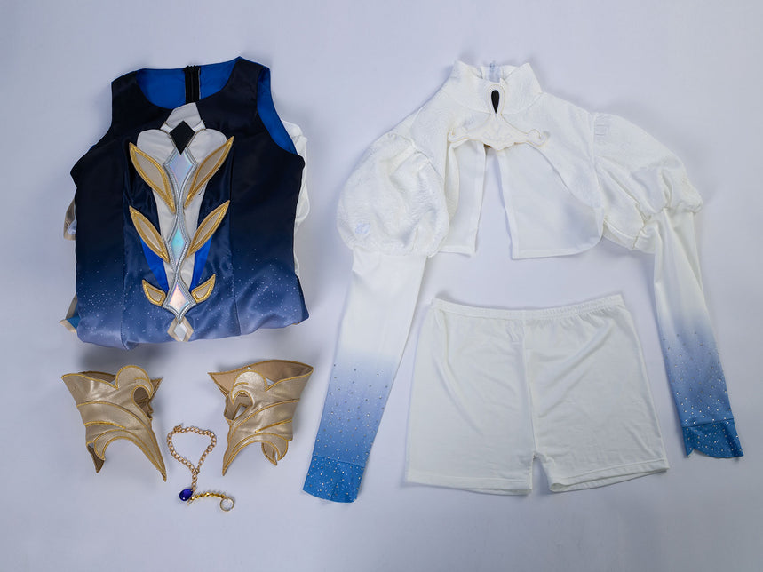 Genshin Impact God of Justice Focalors Hydro Archon Cosplay Costume C08789  A