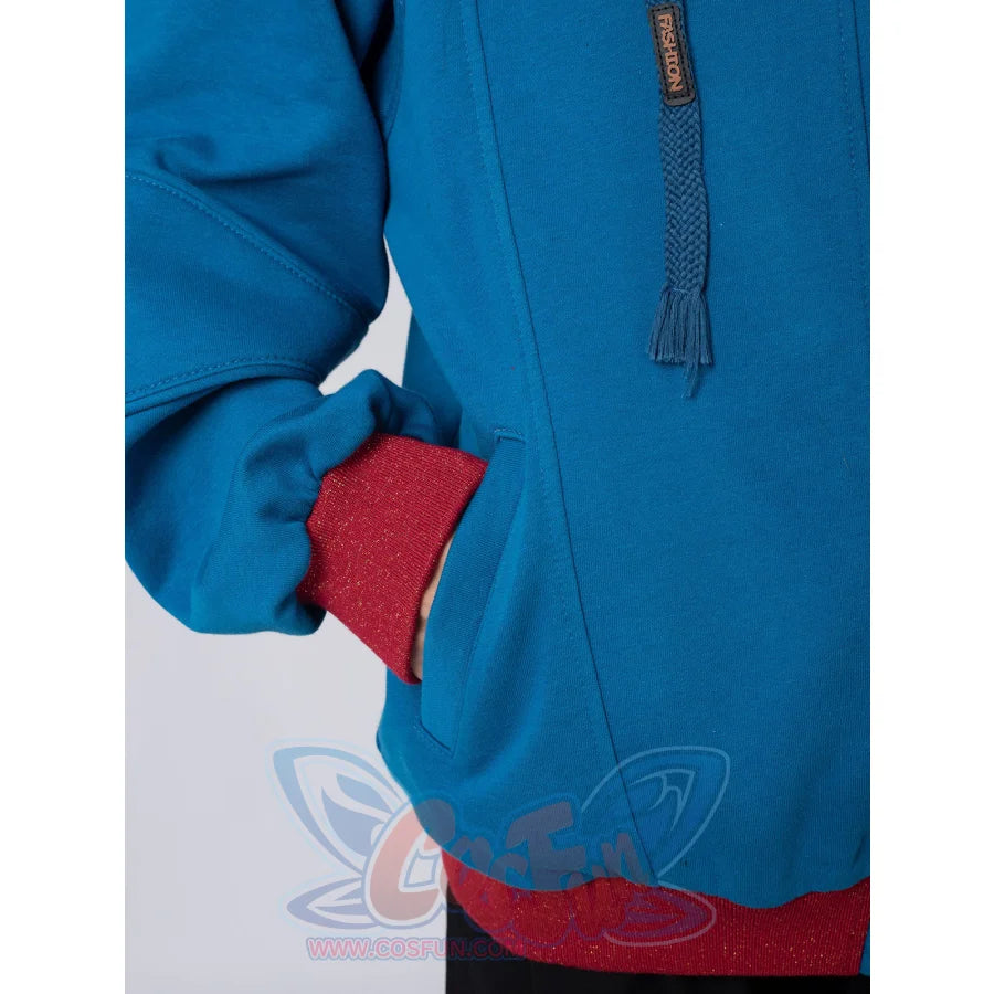 Cosfun Original America Modern Color-Block Blue Cosplay Hoodie Jacket A00004 Sweatshirt