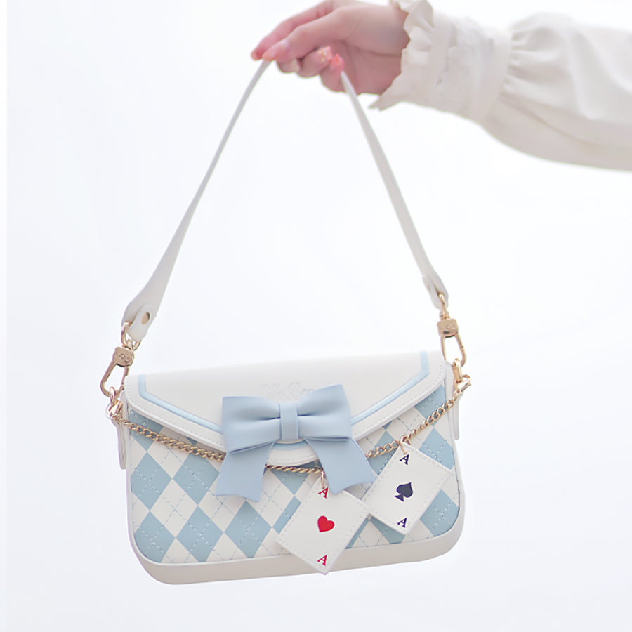 Sweet and Lovely Bowknot Square Crossbody Bag