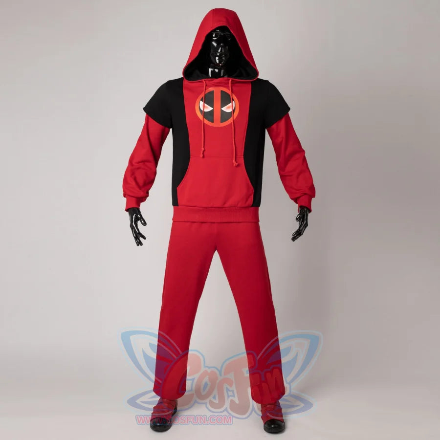 Cosfun Original Deadpool Wade Winston Wilson Derivative Hoodie Sweatshirt Fy0113