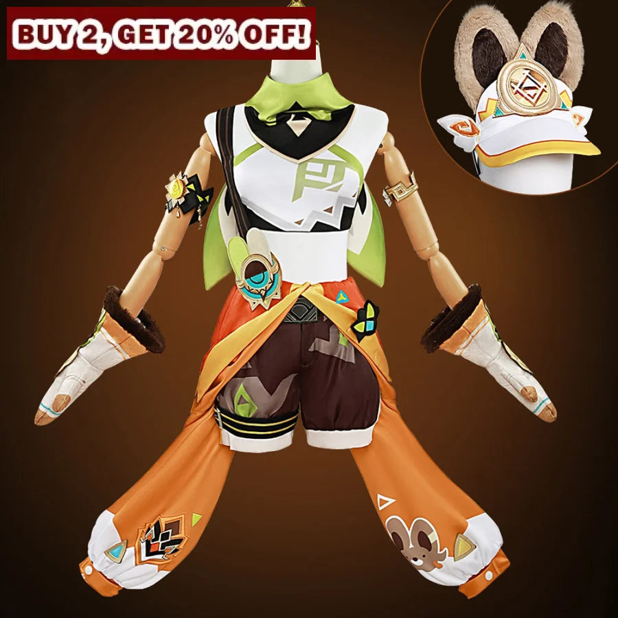 Genshin Impact Kachina Cosplay Costume C09213 B Women / Xs Costumes