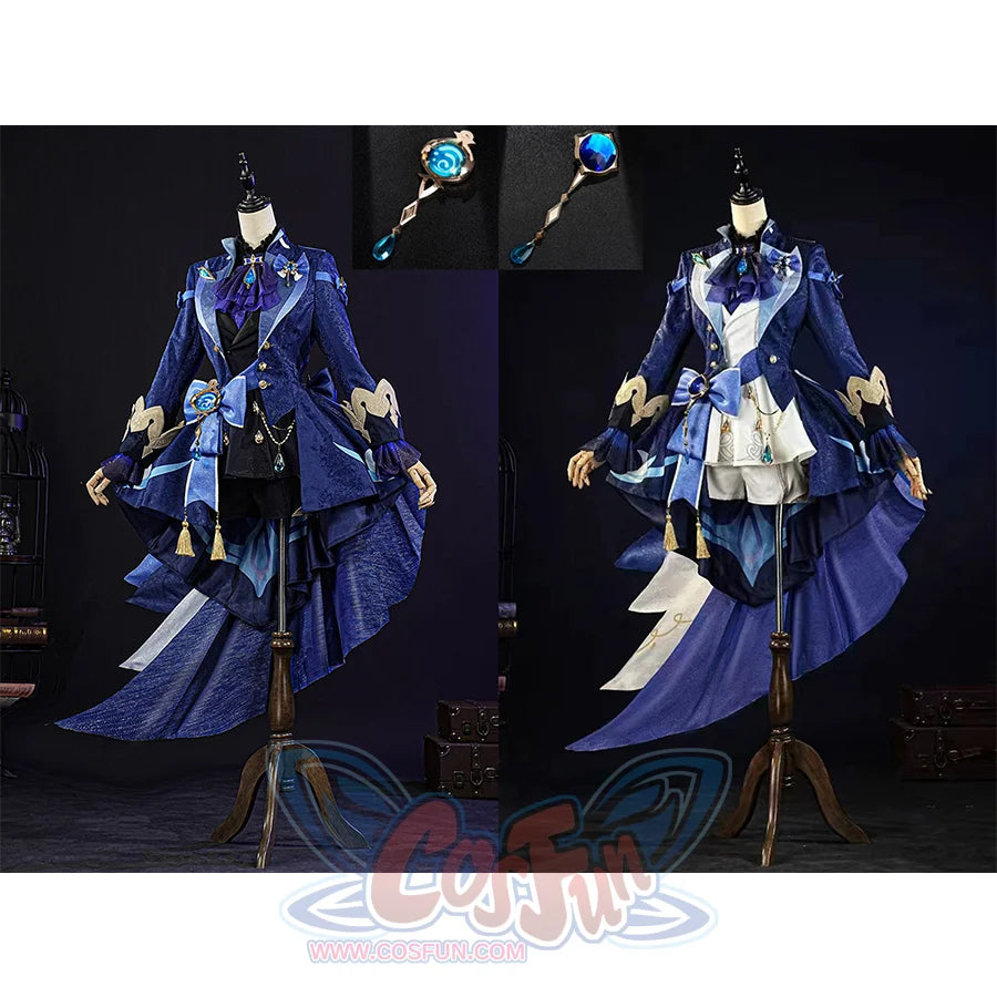 【Ready To Ship】Genshin Impact Black/White Furina Hydro Archon Cosplay Costume C08735 Aaa Costumes