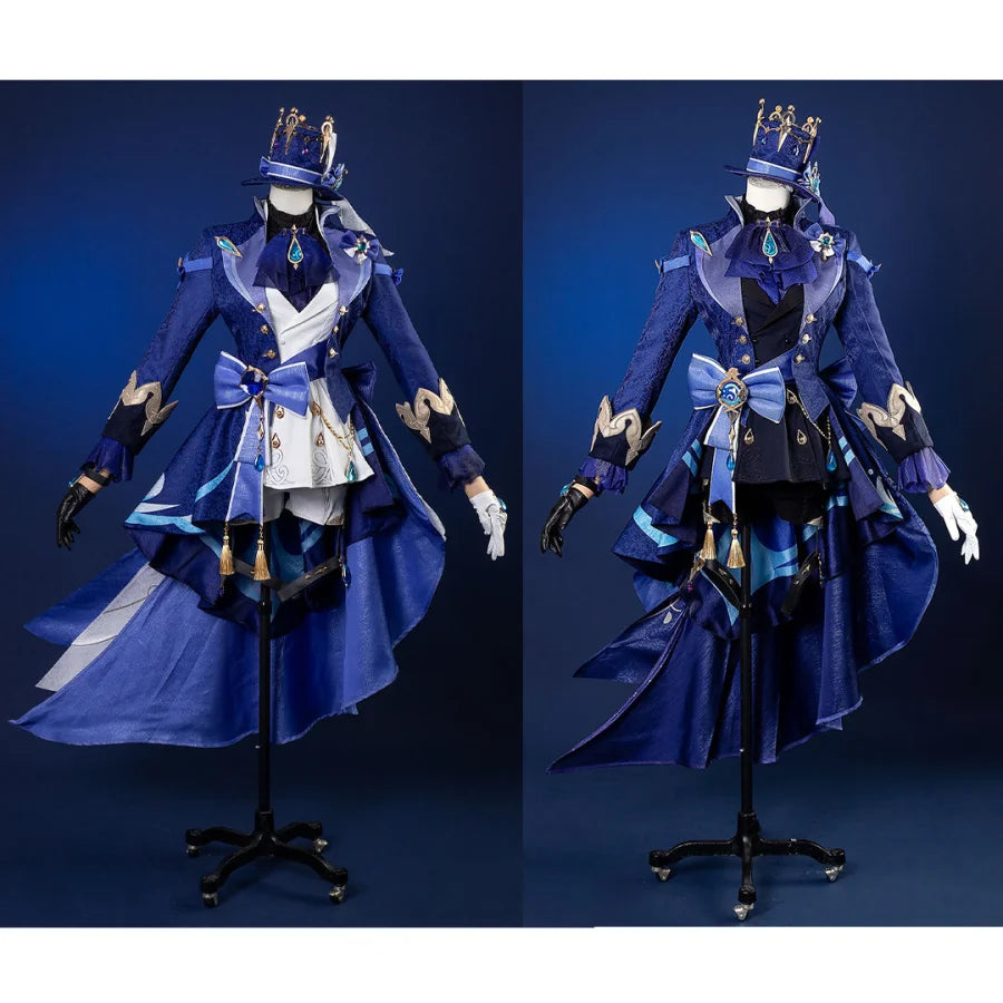 【Ready To Ship】Genshin Impact Black/White Furina Hydro Archon Cosplay Costume C08735 Aaa Costumes