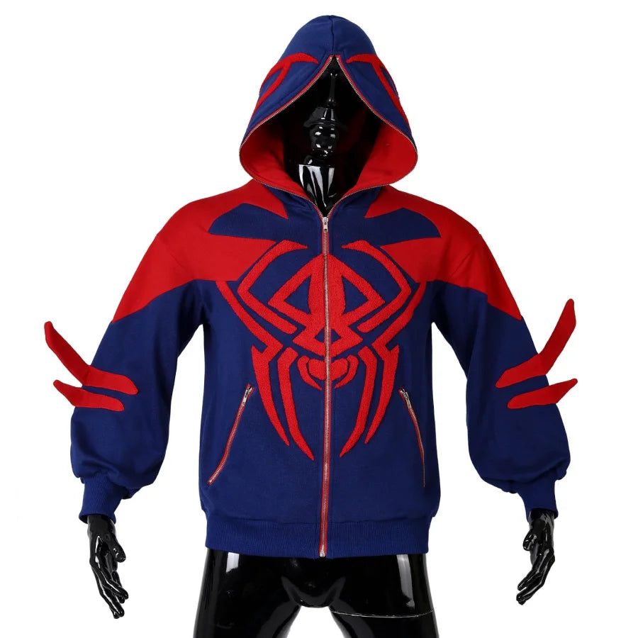 Cosfun Original Spider-Man Full Zip Hoodie Sweatshirt If0006