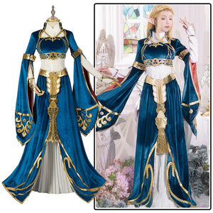 The Legend Of Zelda: Breath The Wild Princess Zelda Dress Cosplay Costumes C09024