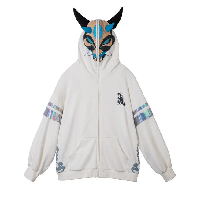 【Pre-Sale 】Cosfun Gesnhin Impact Xiao Derivative Full Zip Hoodie Sweatshirt Fy0053 S