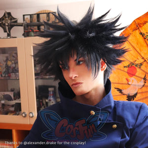 Jujutsu Kaisen Fushiguro Megumi Hedgehog Hair Black Short Wig J30068 Cosplay Wig