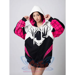 Cosfun Original Girl Spider Theme Cosplay Derivative Hoodie Jacket A00003 Sweatshirt