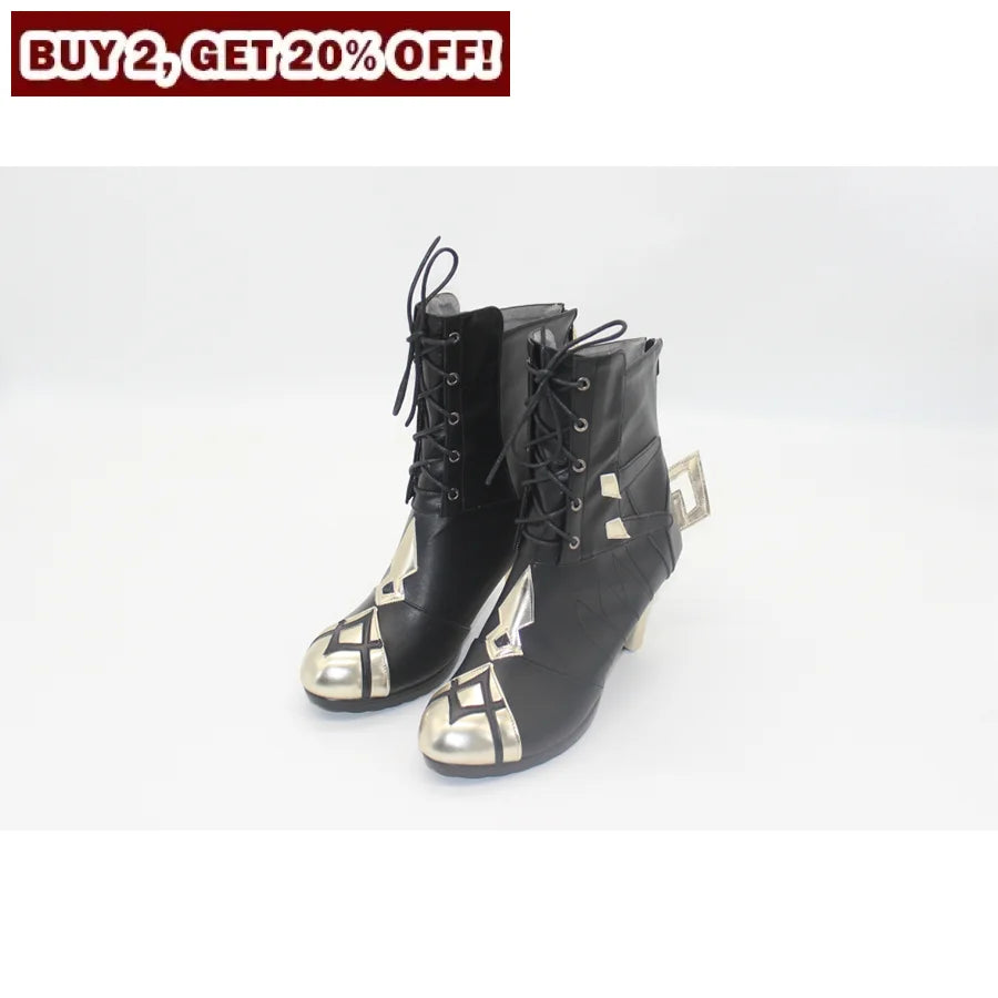 Genshin Impact Arlecchino The Knave Cosplay Shoes C08554 Women / Cn 35 & Boots