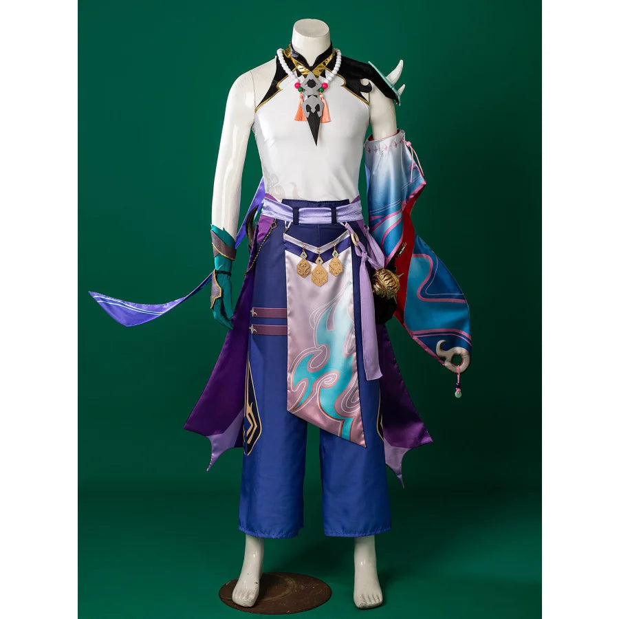 Genshin Impact Xiao Cosplay Costume C00269 Aa Men / Xs Costumes