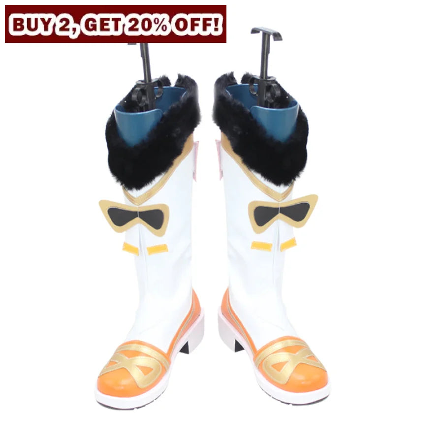 Genshin Impact Yaoyao Cosplay Shoes C07307 Women / Cn 35 & Boots