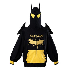 【Ready To Ship】Cosfun Original Batman：the Dark Knight Derivative Full Zip Hoodie Sweatshirt