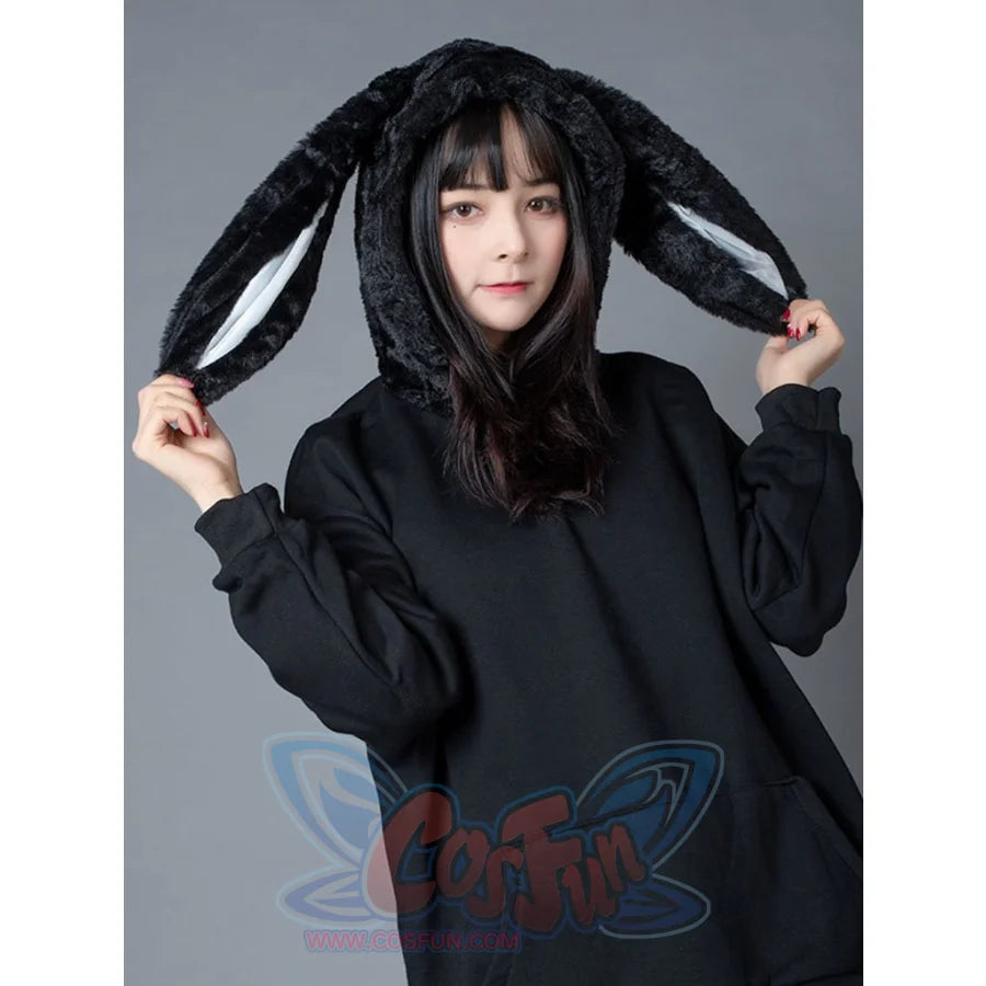 Rabbit Ears Oversize Brushed Hoodie Mp005871 Sweatshirt