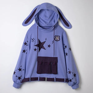 【Ready To Ship + Free Shipping】Cosfun Original Purple Bunny Zootopia Judy Derivative Hoodie