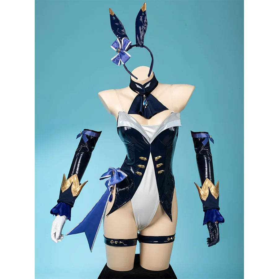 【Free Shipping】Cosfun Original Genshin Impact Furina Derivative Bunny Girl Bodysuit Swimsuit