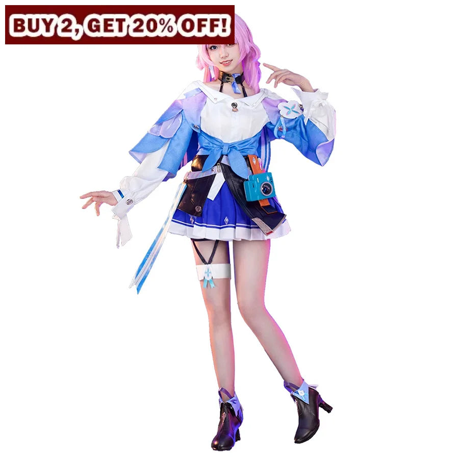 Honkai: Star Rail March 7Th Cosplay Costume/Shoes C07990 Aaa Women / Costume-S Costumes