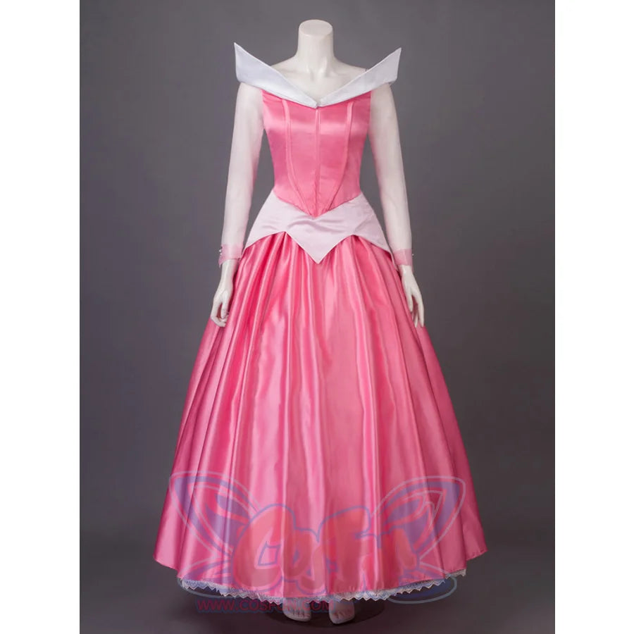 【Ready To Ship】Sleeping Beauty Princess Aurora Cosplay Costumes Ball Gown Dress Mp002020 S