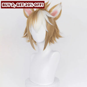 Genshin Impact Gorou Cosplay Wigs Ear Hair C00693