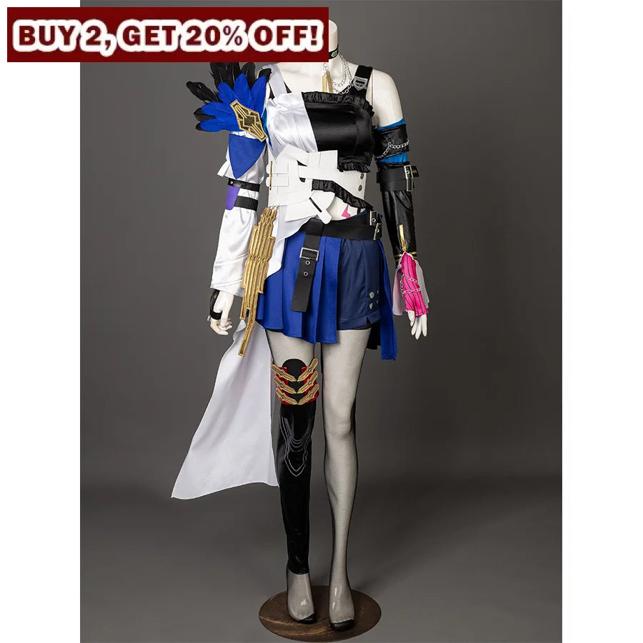 Honkai: Star Rail Serval Cosplay Costume C08286E B Women / Xs Costumes