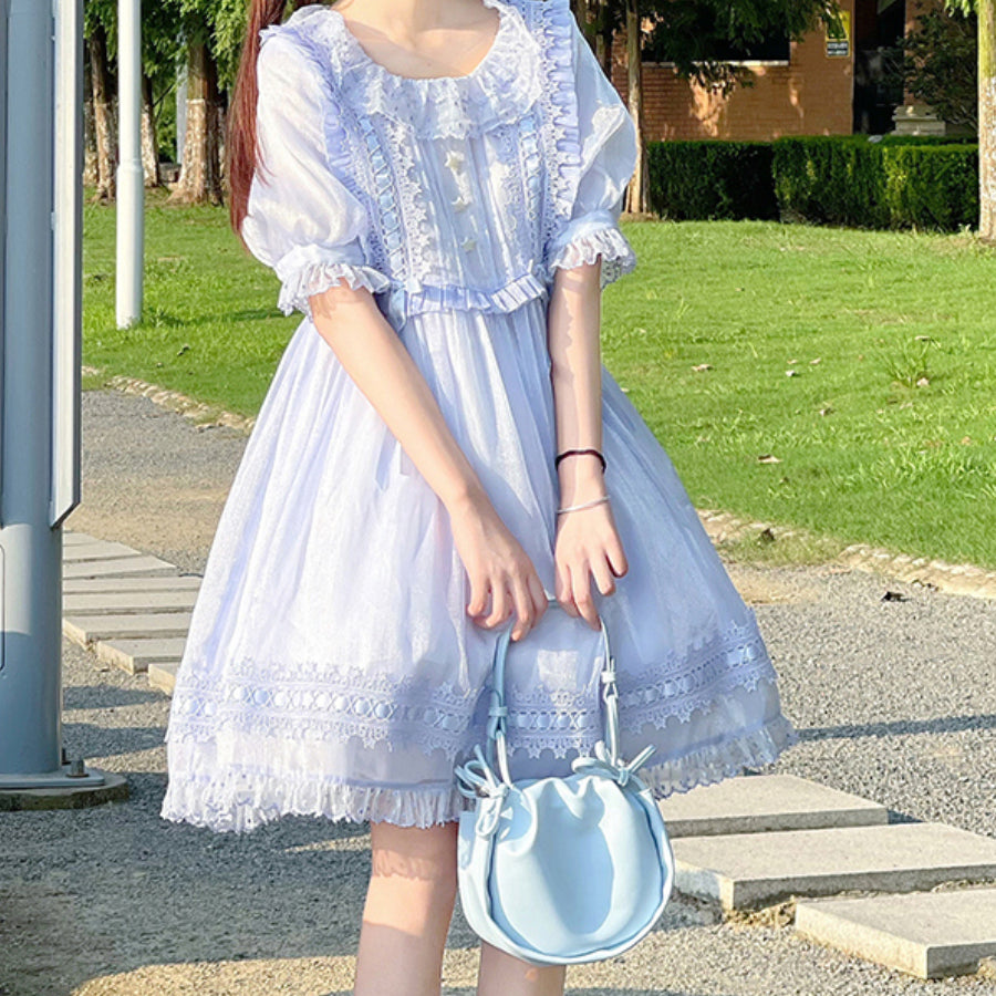 Lolita Pearl Pleated Cloud Crossbody Bag