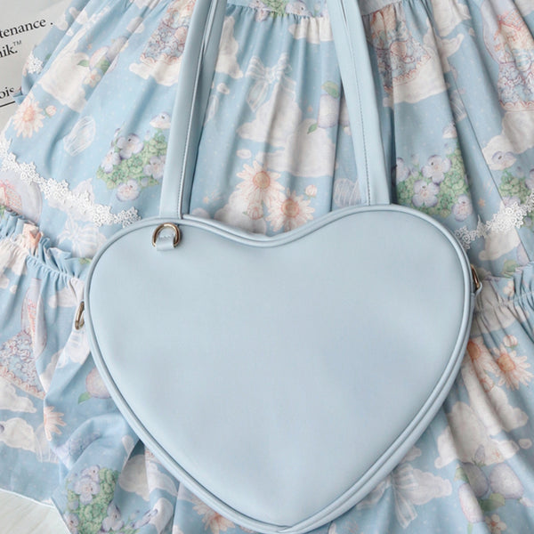 Lovely and Fresh Mini Heart-shaped Crossbody Bag - cosfun