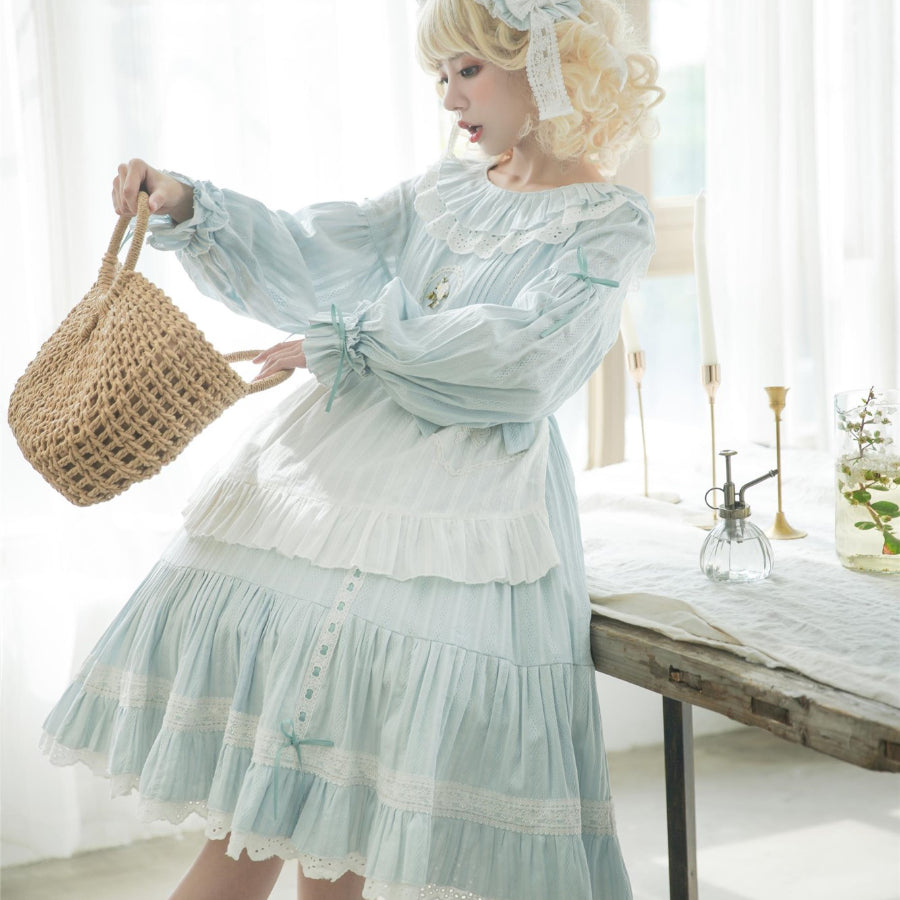 Autumn High Waist Lolita Long Sleeve Dress