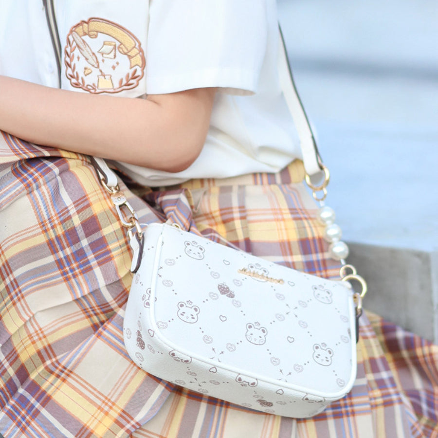 New Style Vintage Printed Bear Crossbody Bag